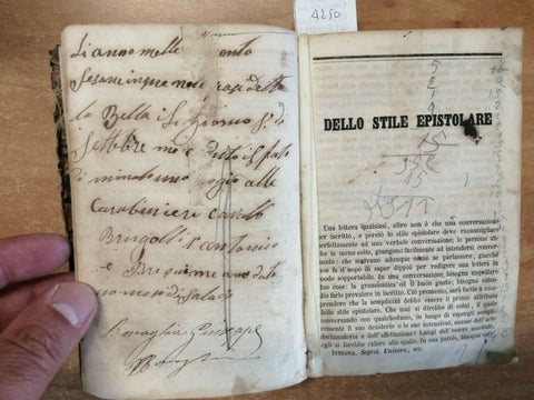 NUOVO SEGRETARIO UNIVERSALE OSSIA MODELLI DI LETTERE 1863 NICCOLO' INTRONA