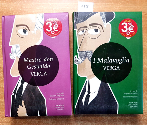 GIOVANNI VERGA lotto 2 libri: I MALAVOGLIA + MASTRO DON GESUALDO - NEWTON (