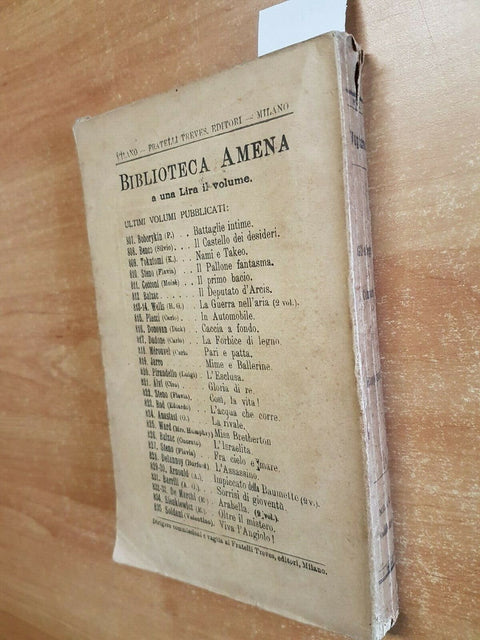 MARIO VUGLIANO - GLI ALLEGRI COMPARI DI BORGODROLO 1912 TREVES ILLUSTRATO (