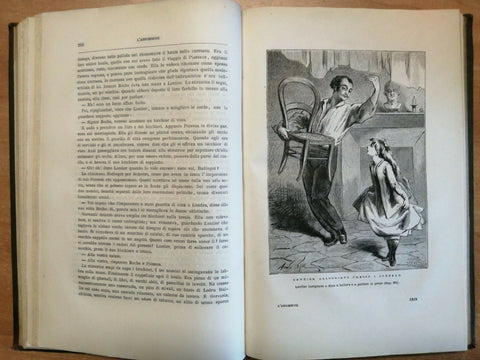 EMILIO ZOLA - L'ASSOMMOIR - 1879 - TREVES - 463 PAGINE - 58 ILLUSTRAZIONI