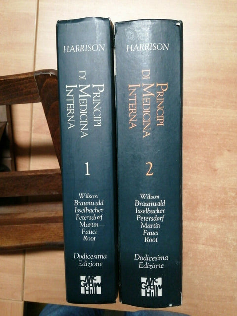 PRINCIPI DI MEDICINA INTERNA - 2 VOLL. HARRISON WILSON - McGRAW HILL 1992 (