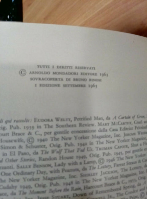 LA VERITA SUL CASO SMITH - NUOVA NARRATIVA AMERICANA 1963 FRUTTERO MONDADORI 322