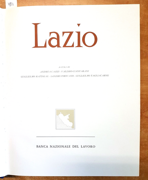 LAZIO - libro + cofanetto - 1975 BNL arte storia scultura architettura (755