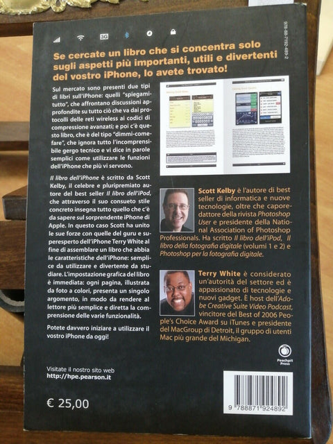 KELBY WHITE - IL LIBRO DELL'IPHONE - PEARSON - 2008 - (3963G) SMARTPH