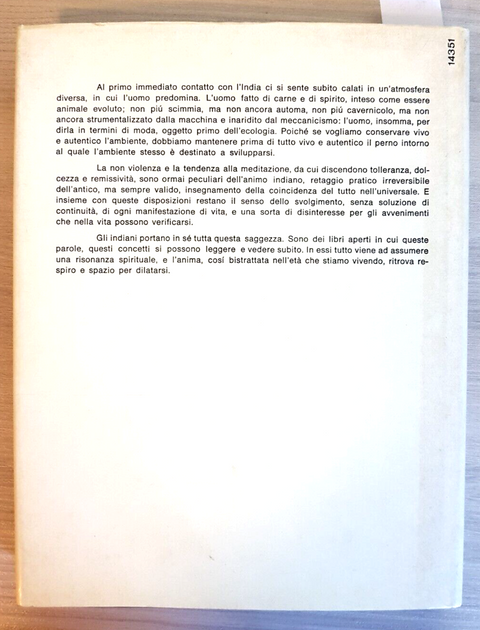 INDIA INCONTRO CON LA SAGGEZZA - Elsa Haertter 1977 Mondadori UPANISAD BUDDA7650