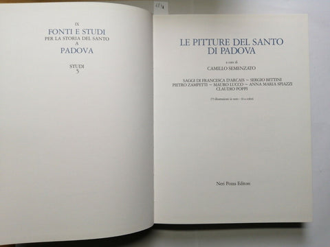 LE PITTURE DEL SANTO DI PADOVA - 1984 - Semenzato - 1ed. - Neri Pozza (687