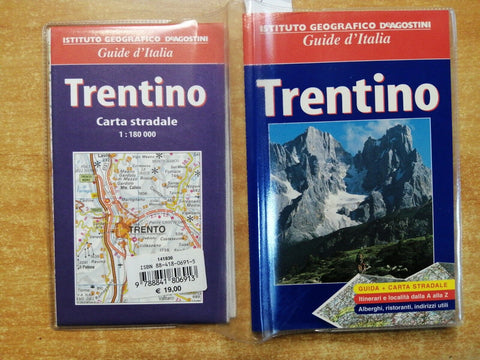 TRENTINO - guida illustrata + cartina DE AGOSTINI BAEDEKER - 2003 - (7392