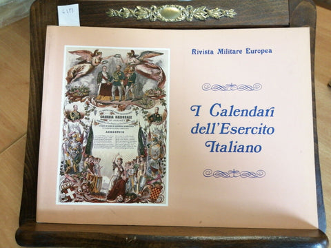 I CALENDARI DELL'ESERCITO ITALIANO 1988 RIVISTA MILITARE EUROPEA (6293