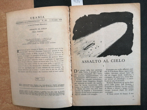 ASSALTO AL CIELO - RICHARD BESSIERE - Mondadori - 1958 - URANIA n 188 (725