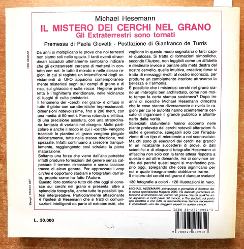 MICHAEL HESEMANN - IL MISTERO DEI CERCHI NEL GRANO 1994 MEDITERRANEE ufo (4