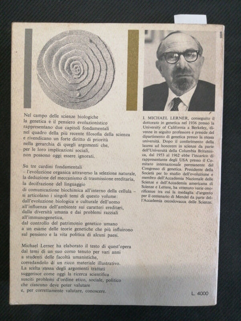 EREDITA' EVOLUZIONE SOCIETA' - I. MICHAEL LERNER - EST - 1972 MONDADORI (