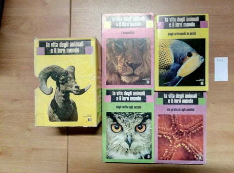 LA VITA DEGLI ANIMALI E IL LORO MONDO - OSCAR MONDADORI 1974 - 4 VOLUMI (12