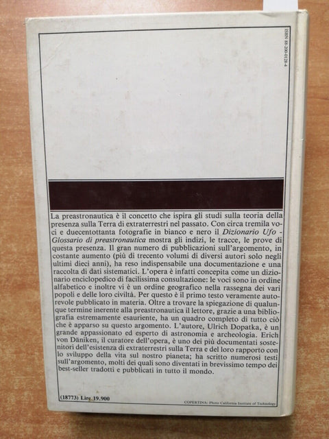 DIZIONARIO UFO glossario di preastronautica - ULRICH DOPATKA 1980 SPERLING(