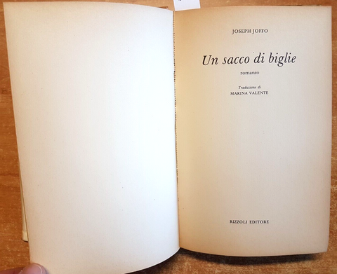 JOSEPH JOFFO - Un sacchetto di biglie - 1 ed. - Rizzoli - 1976 - (4647a