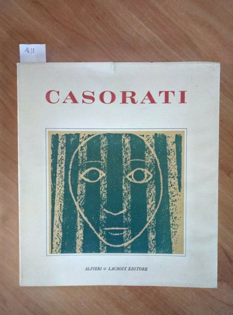 CASORATI OPERE GRAFICHE SCULTURE SCENOGRAFIE 1968 CATALOGO ALFIERI LACROIX /1638