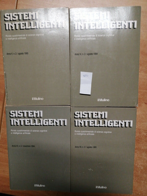 LOTTO 4 SISTEMI INTELLIGENTI 1993/1995 IL MULINO SCIENZE COGNITIVE (4850