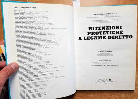 RITENZIONI PROTETICHE A LEGAME DIRETTO - Quaranta, McLaughlin 1990 MASSON (