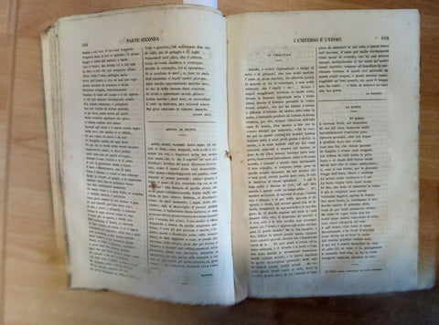 IL LIBRO DELL'ADOLESCENZA COMPILATO DA ACHILLE MAURI 1843 MILANO (2327