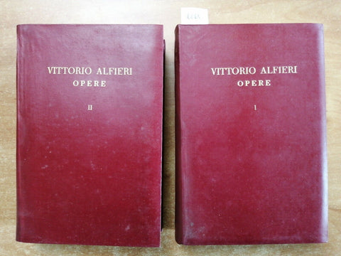 VITTORIO ALFIERI - OPERE - 2 VOLL. a cura di Francesco Maggini 1940 Rizzoli