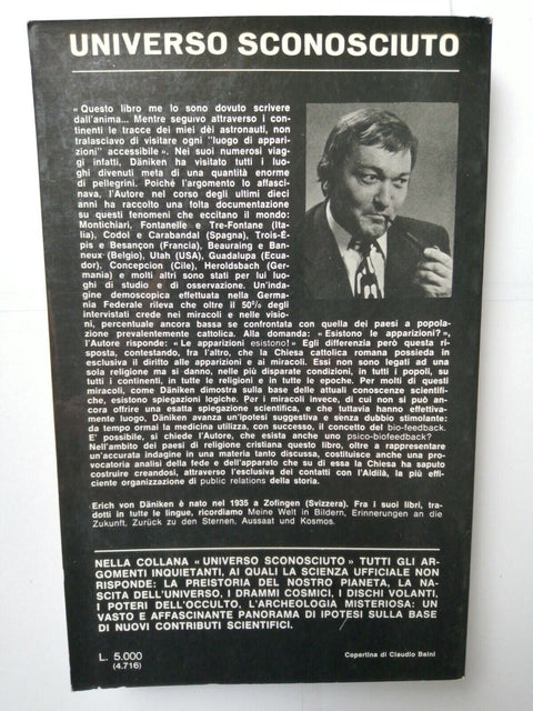 Erich Von Daniken - Messaggi dall'ignoto 1975 SUGARCO visioni apparizioni