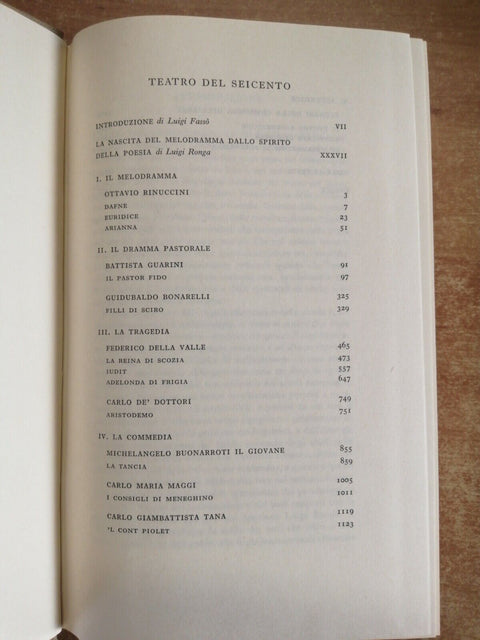 TEATRO DEL SEICENTO - VOLUME 39 - RICCIARDI - 1956 - (4285)