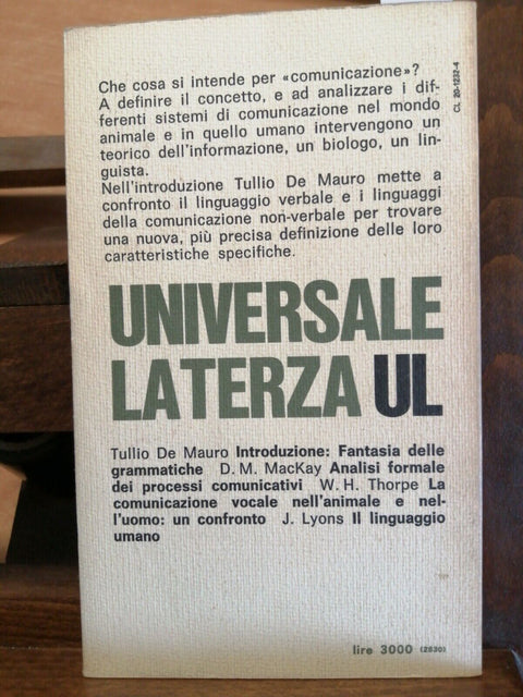 HINDE ROBERT - LA NATURA DELLA COMUNICAZIONE - LATERZA - 1977 - UL 392 - (4