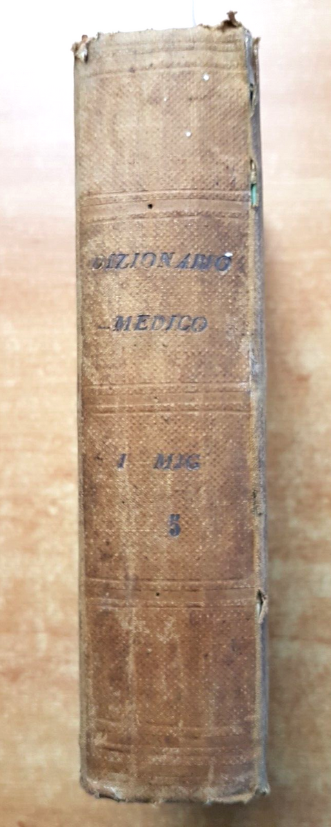 DIZIONARIO ECONOMICO DELLE SCIENZE MEDICHE dottor Levi 1855 - VOL.3 PARTE 1