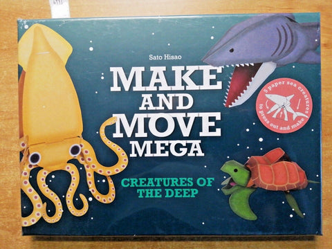 MAKE AND MOVE MEGA creatures of the deep - SATO HISAO sigillato 5 paper sea