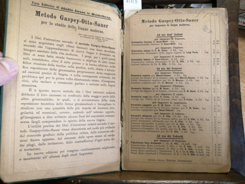 Otto Grammatica Elementare Della Lingua Tedesca - Giulio Groos Heidelberg(4