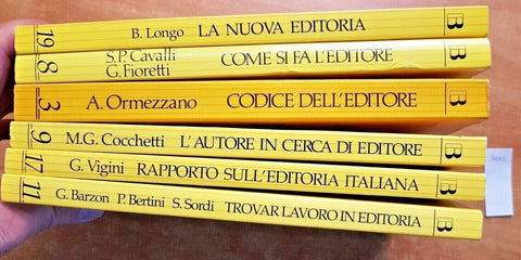 6 libri I MESTIERI DEL LIBRO editoria editore autore scrittore BIBLIOGRAFICA7442