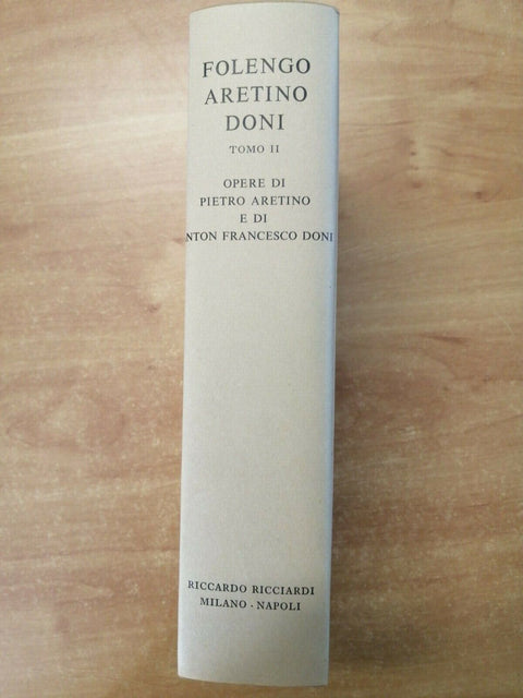 FOLENGO ARETINO DONI - TOMO II - VOLUME 26 - RICCIARDI - 1976 - (4279)