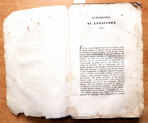 LETTERA DIDASCALICA AD UN PREDICATORE NOVELLO - Andrea da Faenza - 1832 - (