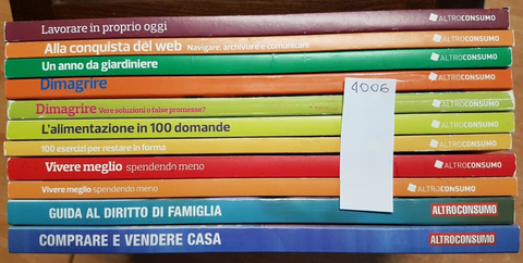 Lotto 15 volumi GUIDE PRATICHE ALTROCONSUMO vedi i titoli all'interno!!! (