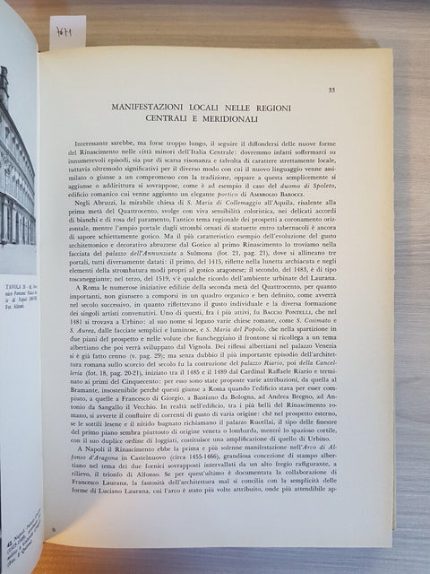 L'ARTE NEL RINASCIMENTO 266 foto + 113 cartine e schizzi TOURING CLUB 1962