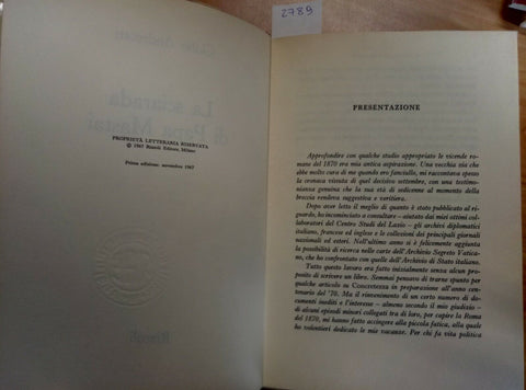 GIULIO ANDREOTTI - LA SCIARADA DI PAPA MASTAI - 1967 RIZZOLI 1 EDIZIONE (2