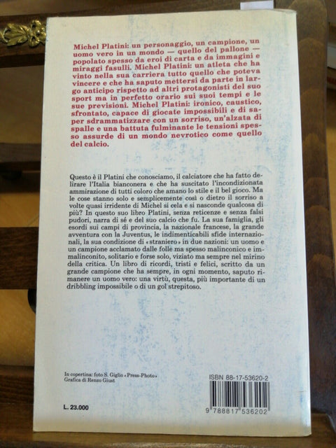 JUVENTUS - MICHEL PLATINI - LA MIA VITA COME UNA PARTITA 1ED. 1988 RIZZOLI