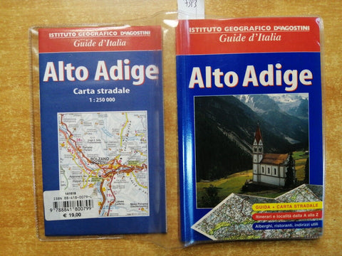 ALTO ADIGE - guida illustrata + cartina DE AGOSTINI BAEDEKER - 2003 - (7393