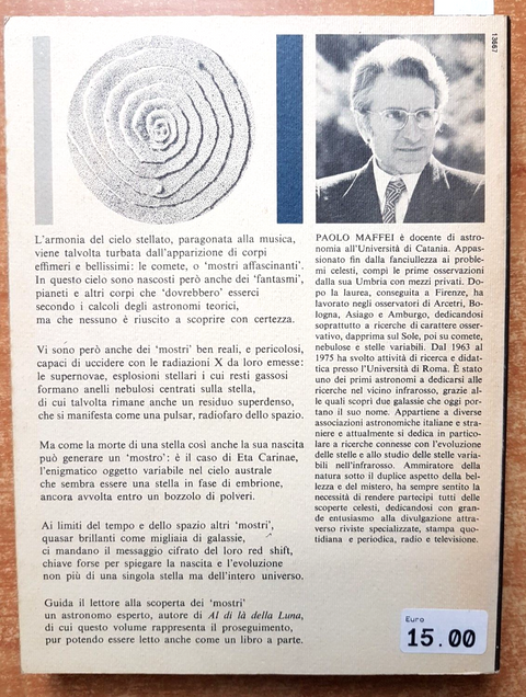 Paolo Maffei - I mostri del cielo ASTRONOMIA 1ed. - Biblioteca della Est (