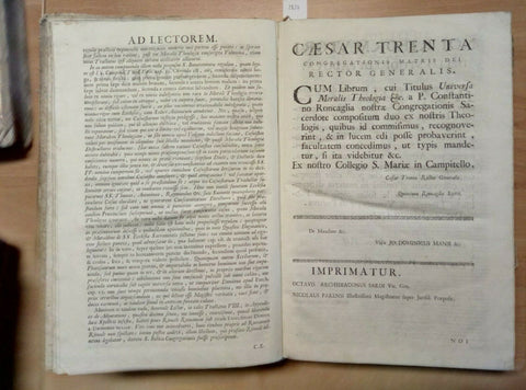 1740 CONSTANTINO RONCAGLIA - UNIVERSA MORALIS THEOLOGIA (2857)VENETIIS