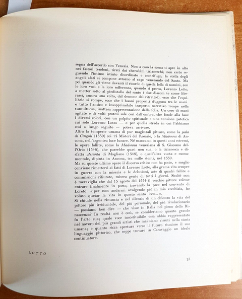 LORENZO LOTTO - Terisio Pignatti - LA SCUOLA - 1968 biografia illustrata (7
