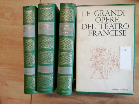 LE GRANDI OPERE DEL TEATRO FRANCESE 3 VOLL.+ CUSTODIA 1959 NUOVA ACCADEMIA(