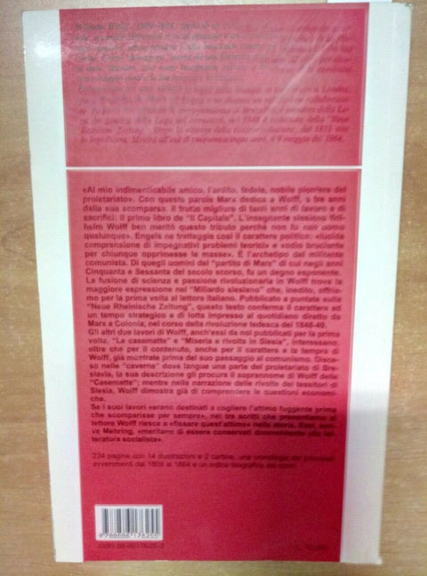 WILHELM WOLFF - IL MILIARDO SLESIANO 1998 - EDIZIONI LOTTA COMUNISTA - (254