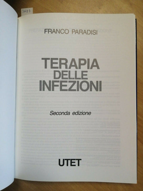 FRANCO PARADISI - TERAPIA DELLE INFEZIONI - UTET - 1992 - 2ED. - (3668D