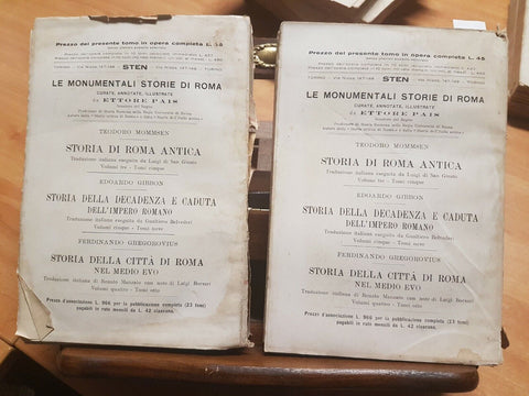 GIBBON - STORIA DELLA DECADENZA E CADUTA DELLO IMPERO ROMANO 2 STEN 1926 (3