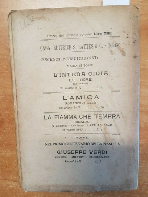 LUIGI GRAMEGNA - CORTE GIOCONDA - 1914 - INTROVABILE!!! - 1ED. - LATTES (3