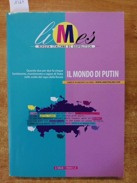 LIMES 1/2016 IL MONDO DI PUTIN Rivista Italiana di Geopolitica UCRAINA GAS