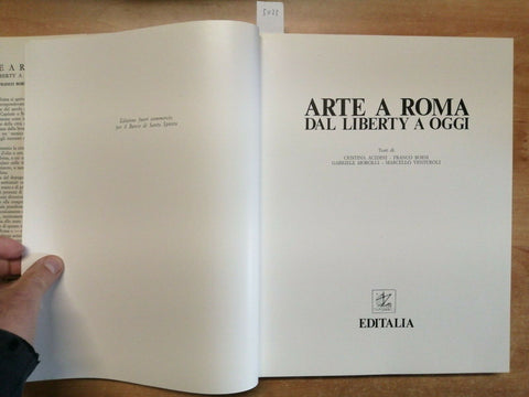 ARTE A ROMA DAL LIBERTY A OGGI - EDITALIA - 1981 - COFANETTO - OTTIMO!!! (5