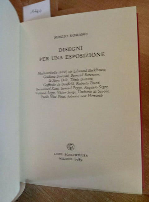 SERGIO ROMANO DISEGNI PER UNA ESPOSIZIONE 1989 SCHEIWILLER (1760) NUME