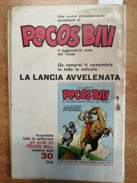 GLI ALBI DI PECOS BILL N 7 MONDADORI 4 NOVEMBRE 1960 LA SCONFITTA DI - (36