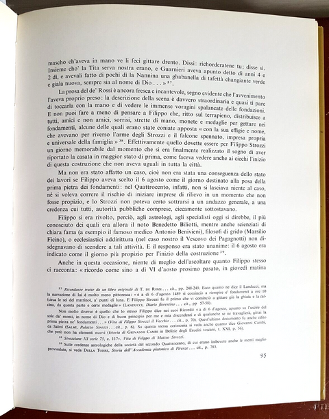 PALAZZO STROZZI - Guido Pampaloni 1974 INA ISTITUTO NAZION. ASSICURAZIONI (